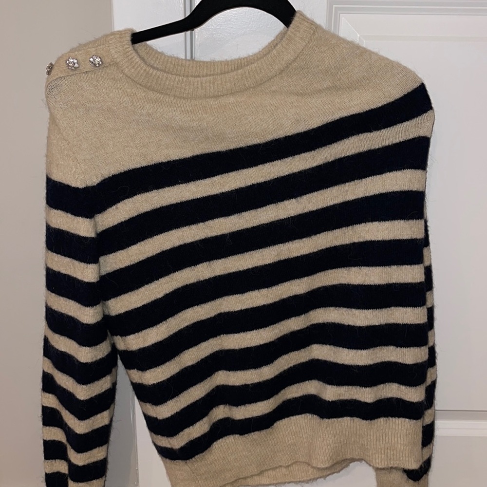 ZARA STRIPPED KNIT SWEATER